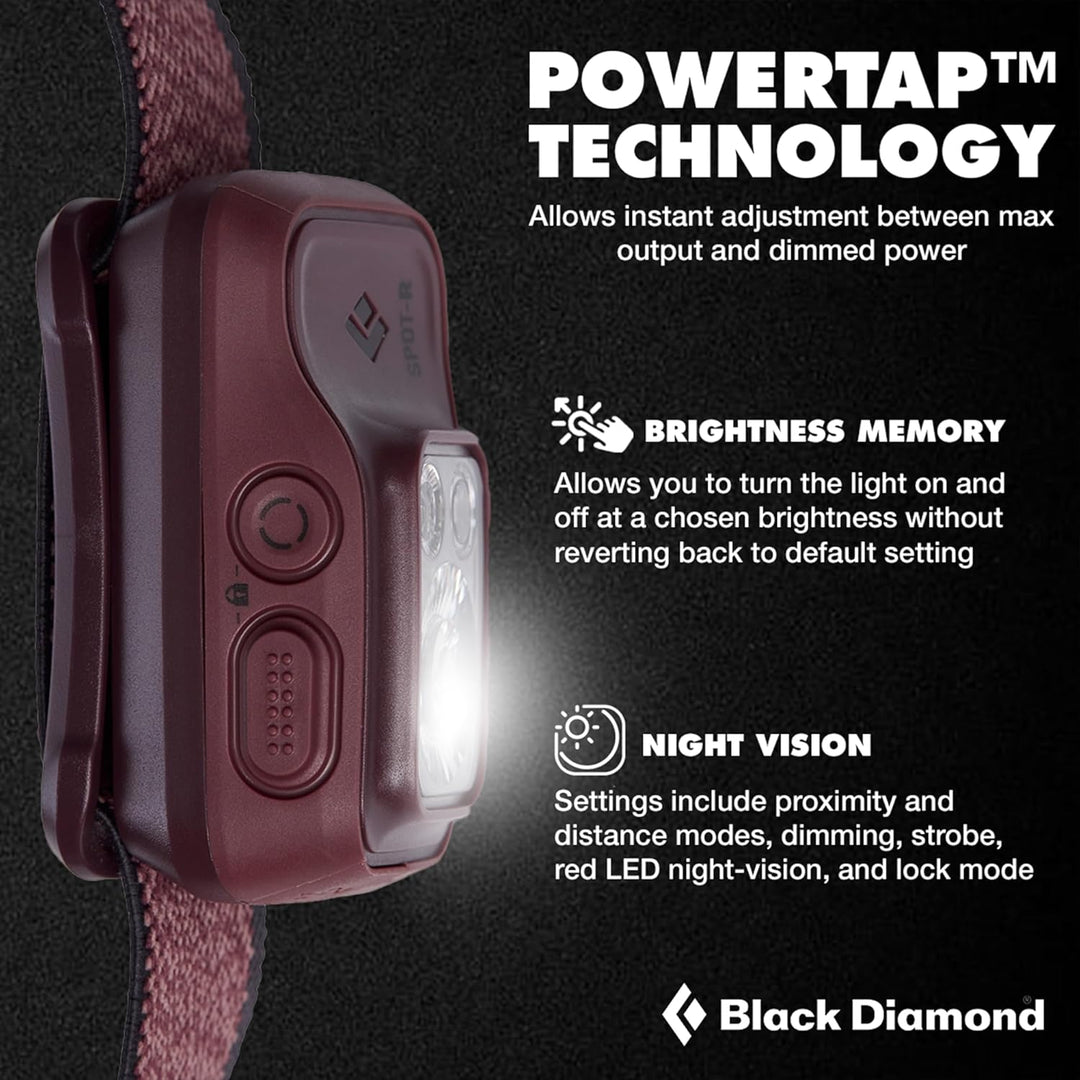 Black Diamond Spot 400-R Stirnlampe Kopflampe Black Einheitsgrösse, Black Einheitsgrösse