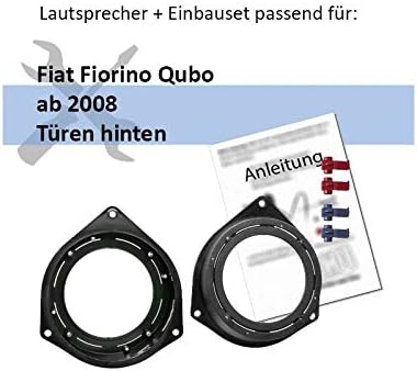 JBL Auto Lautsprecher Boxen Stage2 424 300 Watt 10 cm 2 Wege Koax passend für FIAT Fiorino Qubo ab 2