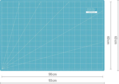 SEMPLIX Schneidematte A1 in Grün, Rosa, Grau, Türkis, Lila. Ideal fürs Basteln, Nähen und Patchworke