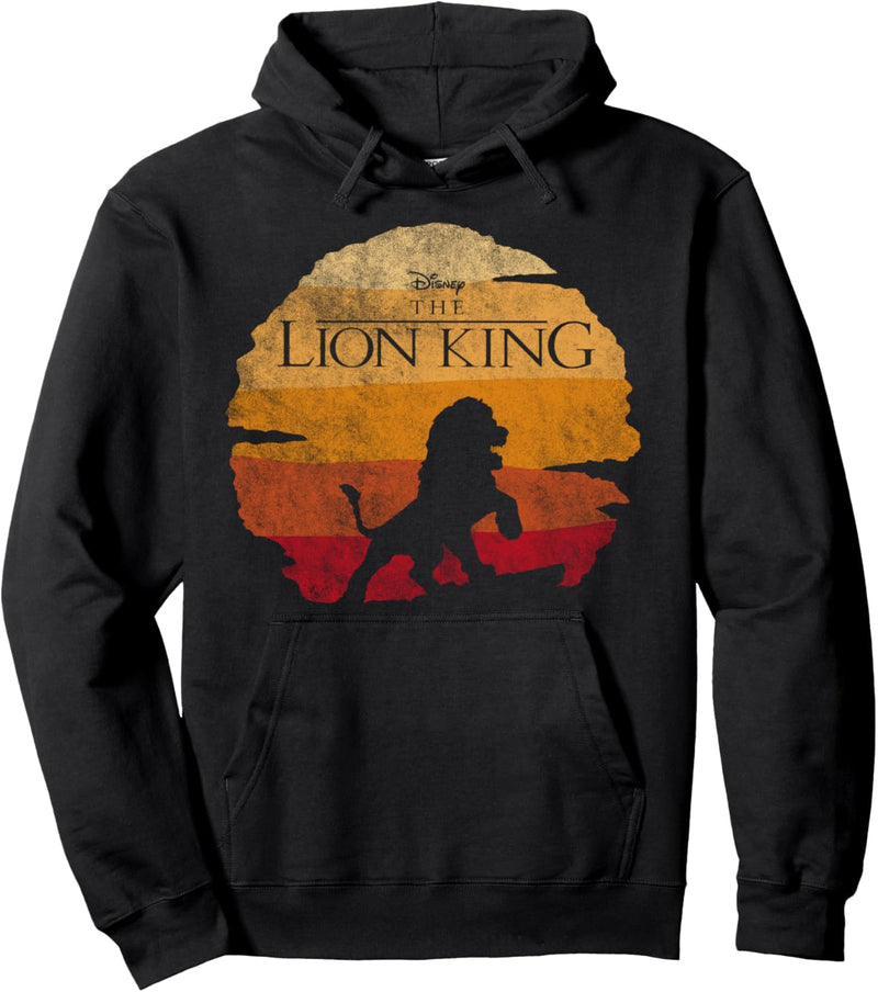 Disney The Lion King Simba Sunset Paint Swipe Silhouette Pullover Hoodie