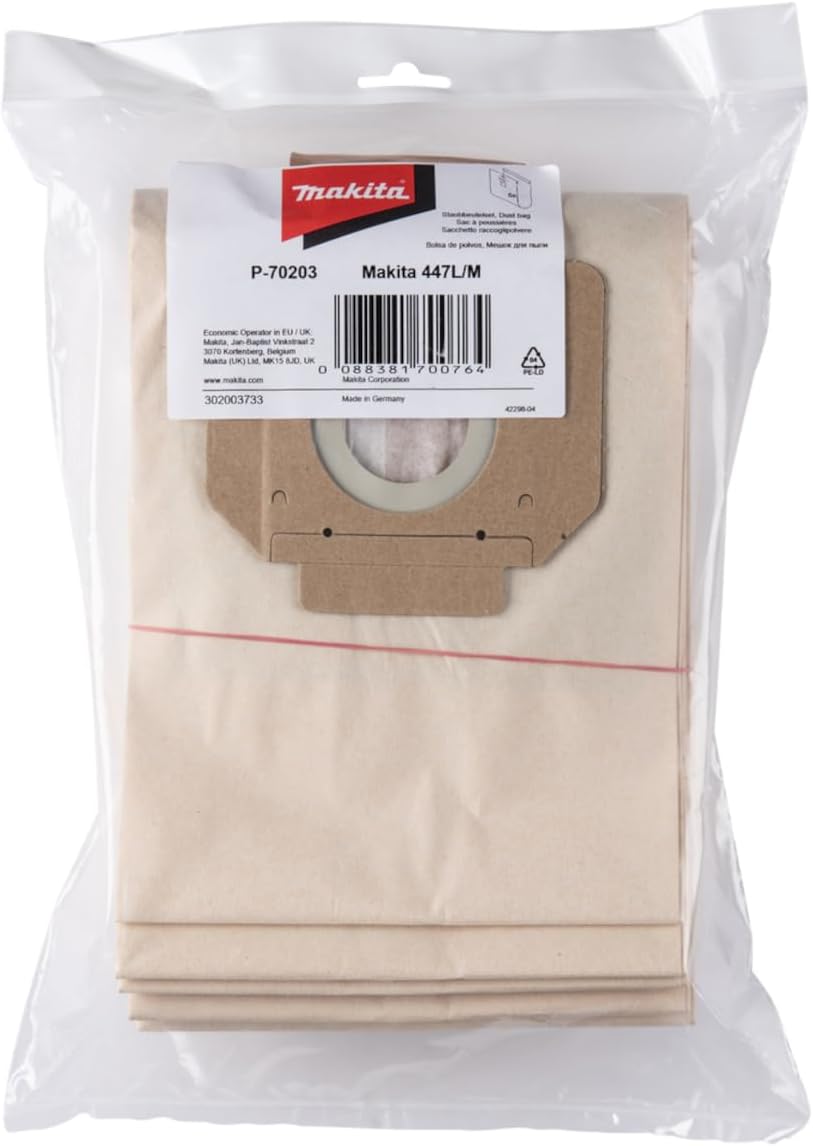Makita P-70203 Filtersack "M" 5 Stück für 447