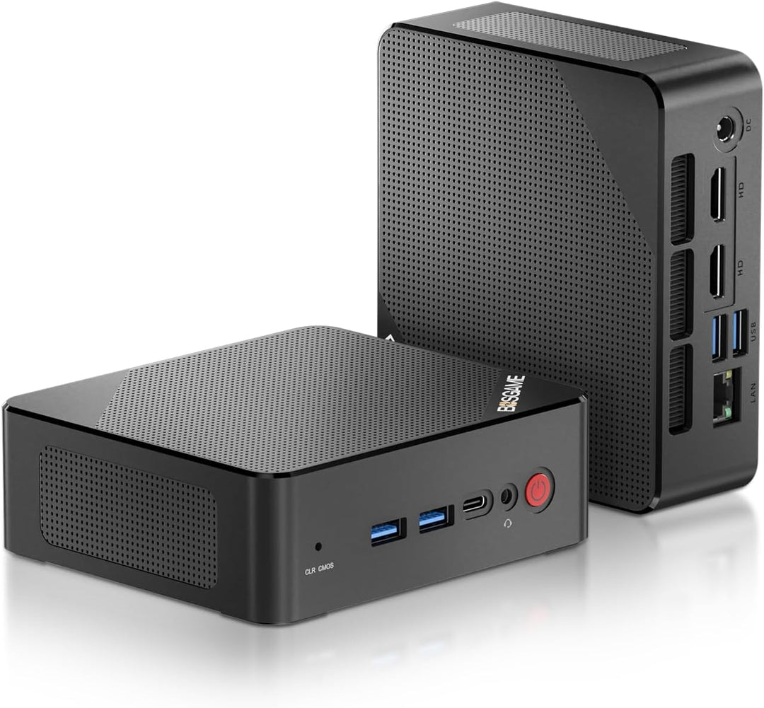 BOSGAME P1 Windows 11 Pro Light Gaming PC, AMD Ryzen 7 5700U, 8C/16T up to 4.3GHz, DDR4 RAM PCIe 3.0