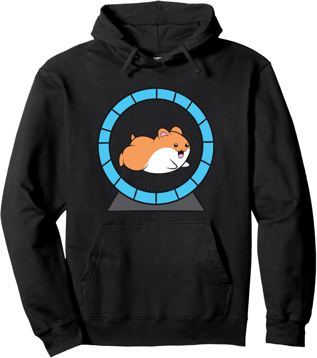 Hamster in einem Hamsterrad, Haustier-Hamster Pullover Hoodie