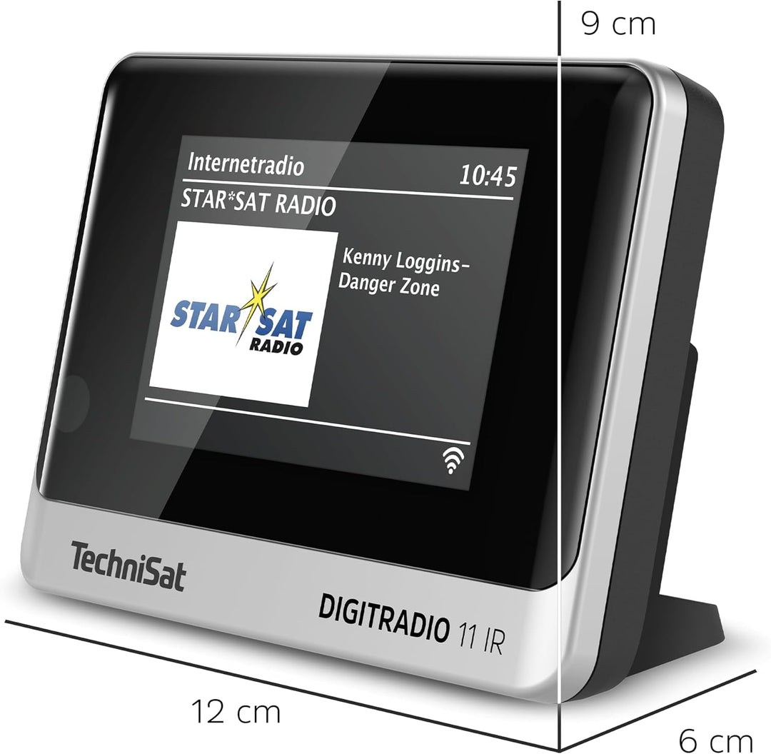 TechniSat DIGITRADIO 11 IR - DAB+ und Internetradio Adapter (WLAN, Farb-Display, Bluetooth, Fernbedi