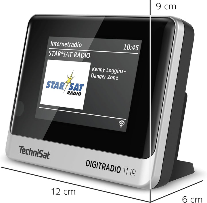 TechniSat DIGITRADIO 11 IR - DAB+ und Internetradio Adapter (WLAN, Farb-Display, Bluetooth, Fernbedi
