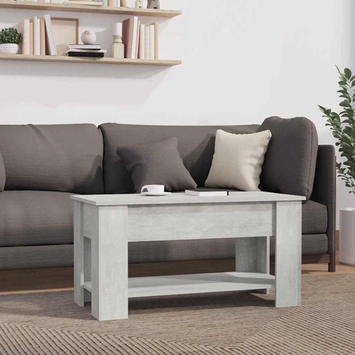 vidaXL Couchtisch Höhenverstellbar Kaffeetisch Beistelltisch Wohnzimmertisch Sofatisch mit Stauraum