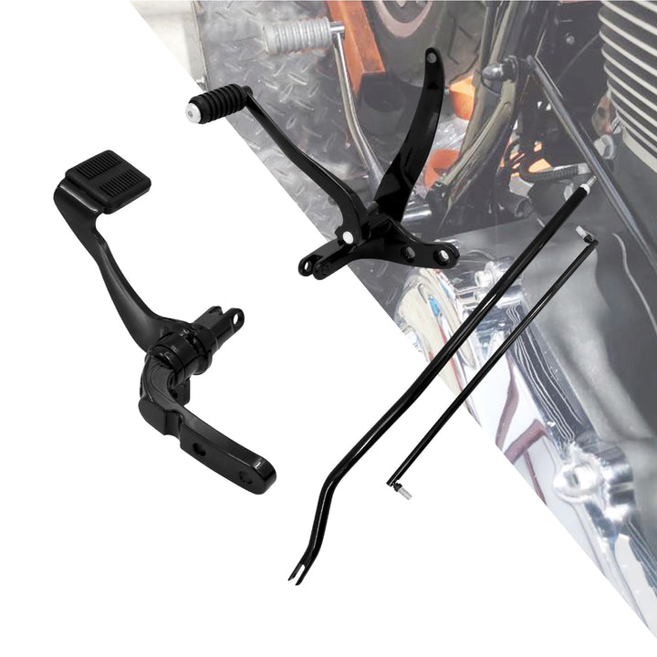 HDBUBALUS Motorrad Vorwärts Steuerungen Pegs Hebel Verbindungen Kit Set Fit für Harley Dyna Low Ride