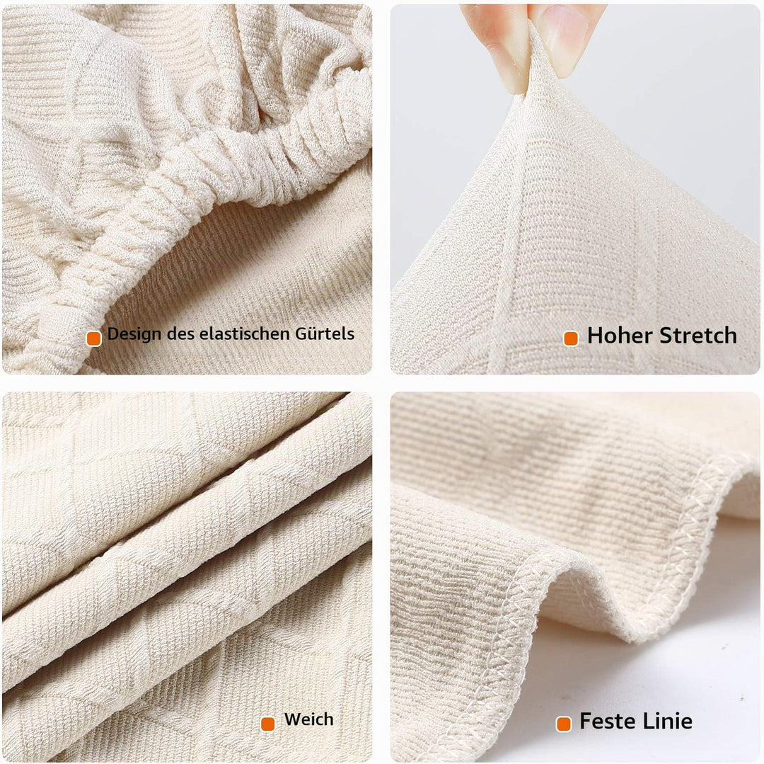 Fuloon Stuhlhussen 4er 6er Set, Stuhlüberzug Universal Stretch Abnehmbare Stuhlbezug Protector Cover