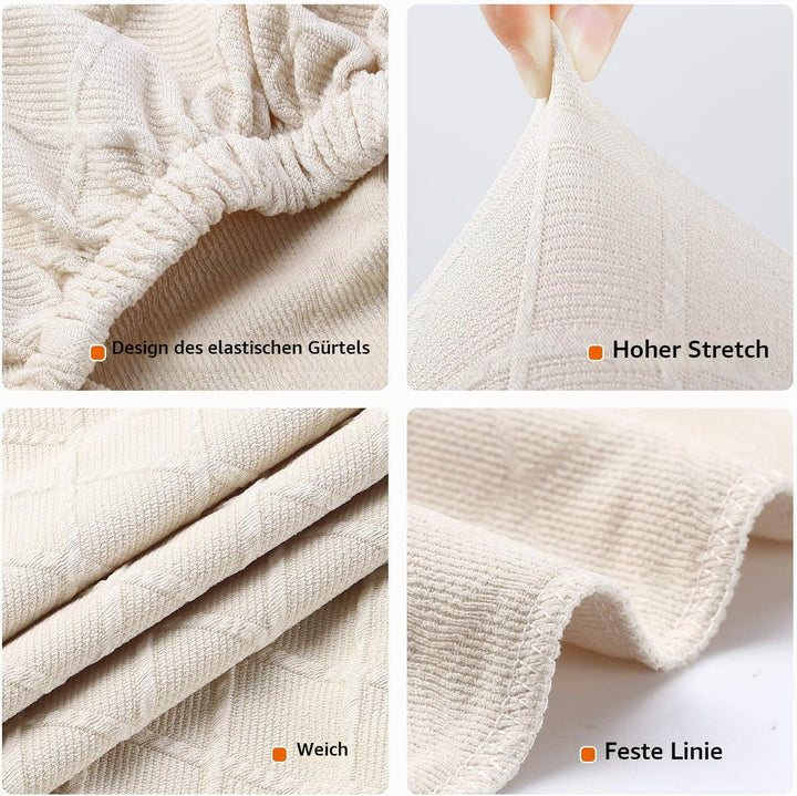 Fuloon Stuhlhussen 4er 6er Set, Stuhlüberzug Universal Stretch Abnehmbare Stuhlbezug Protector Cover