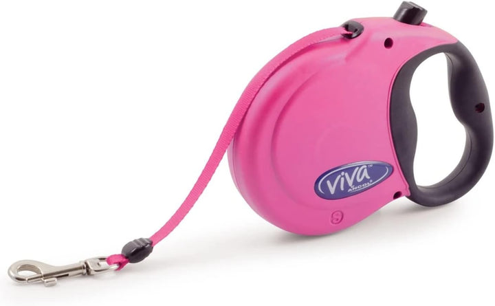 Ancol Viva Klebeband, einziehbar, 5 m, Raspberry S himbeere Small, himbeere Small