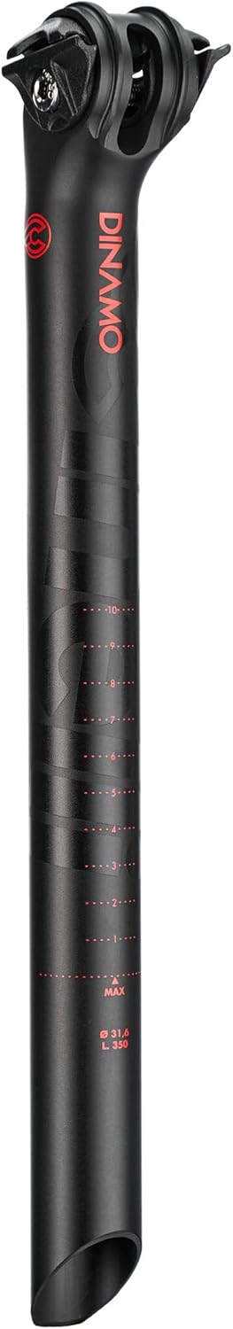 Cinelli Dinamo Fahrrad-Sattelstütze – 31,6 mm Black Anodized, Black Anodized