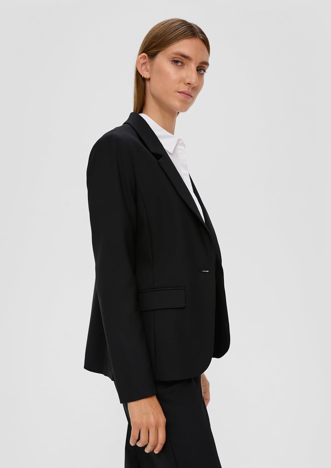 s.Oliver Blazer aus Viskosemix 36 9999_schwarz, 36 9999_schwarz