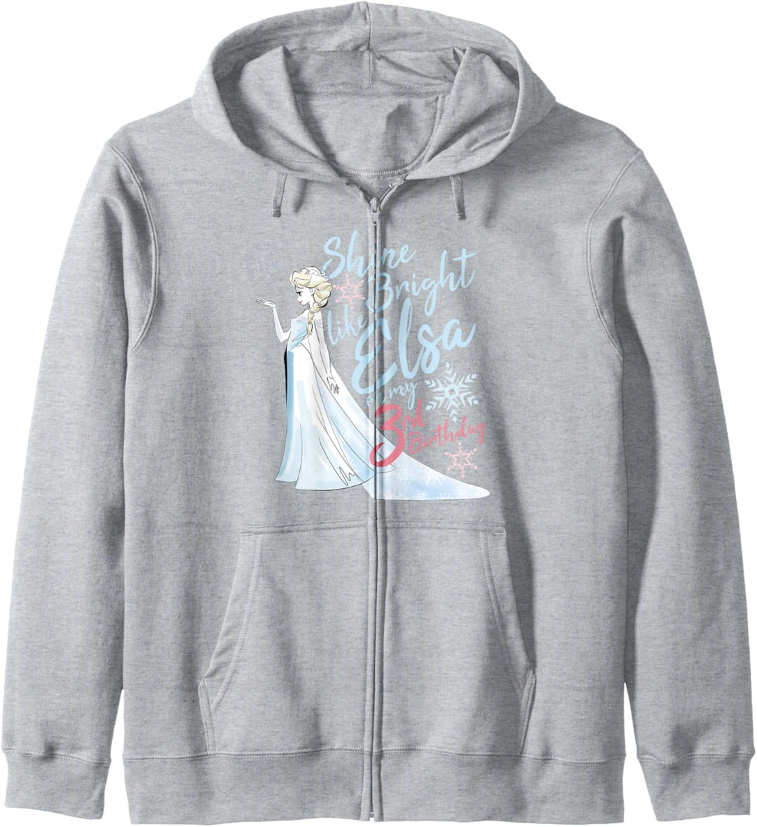 Disney Frozen Elsa Shine Bright On My 3rd Birthday Kapuzenjacke