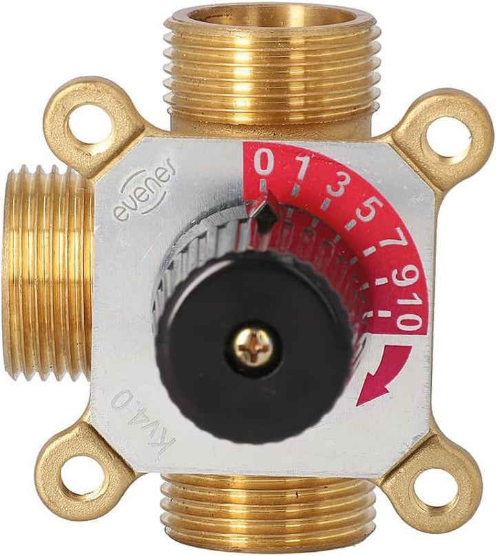 Evenes 3-Wegemischer Typ 3A Easyflow AG DN32 1 1/4'' KV9,0 Messing 3-Wege-Mischer