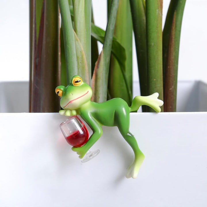 Mini-Frosch Topfpflanzen Dekorationen, lustige Frosch Garten Dekorationen, Outdoor-Geschenke, Frauen