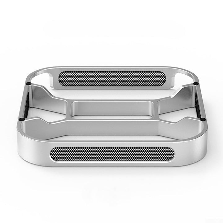 ReachMall Dock für Mac mini M4, Aluminium-Ständer mit Kühlung und Schutz, Staubfilter, sichere Passf