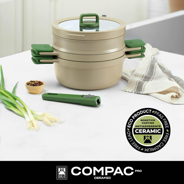 BRA Compac Pro Ceramic | Kochgeschirrset, Aluminiumguss