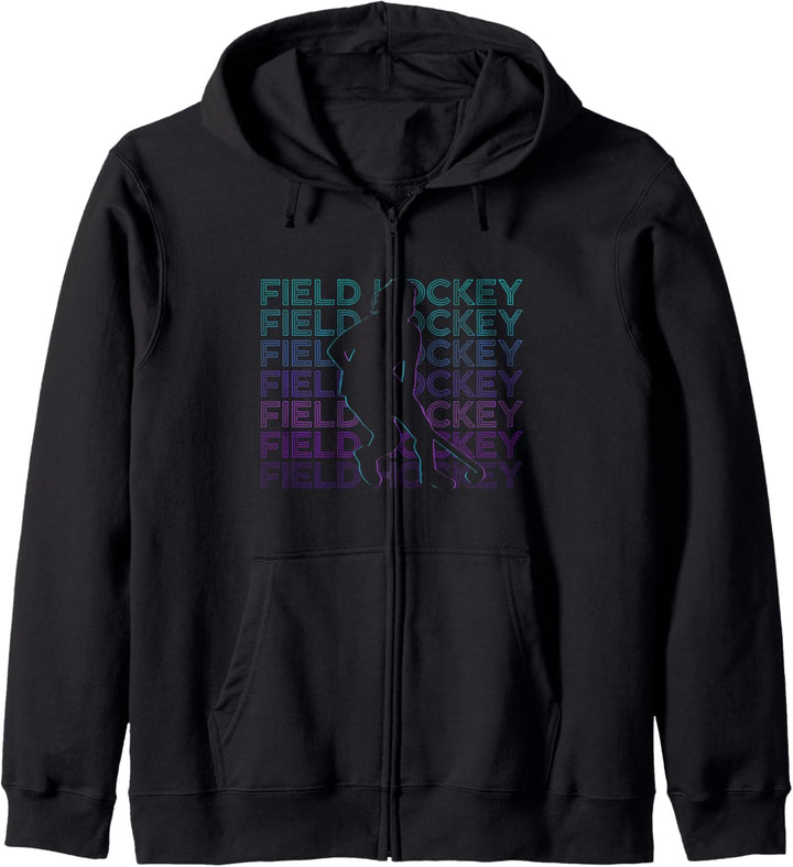 Feldhockey Retro Kapuzenjacke