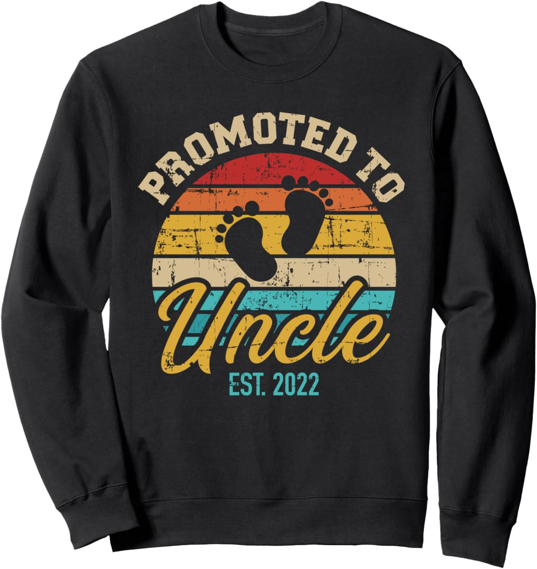 Befördert zum Onkel 2022 vintage retro Sweatshirt