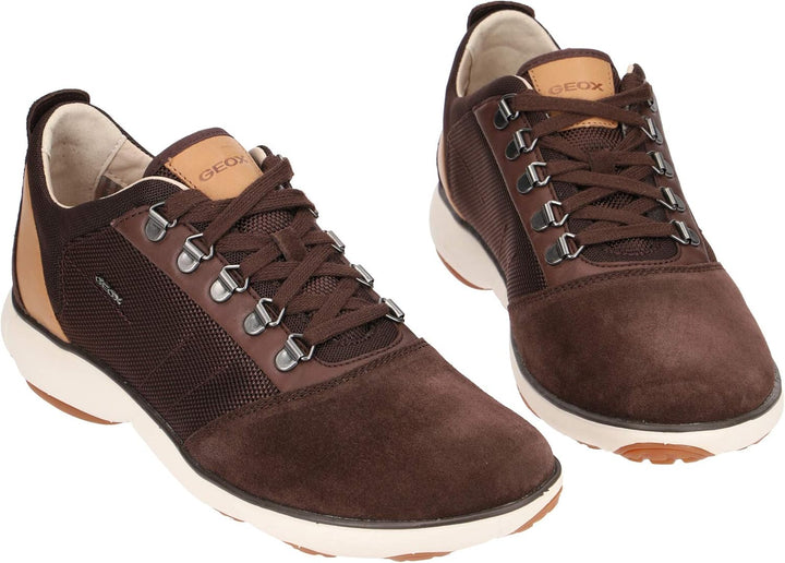Geox Herren U Nebula A Sneaker, 41 EU Braun Brown C0013