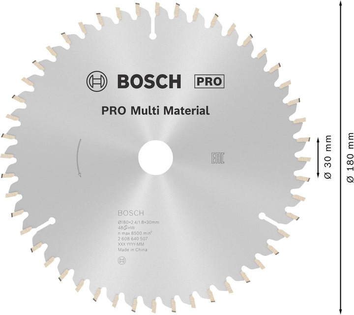 Bosch Accessories Bosch Professional 1x Kreissägeblatt Multi Material (für Multimaterial, Sägeblatt