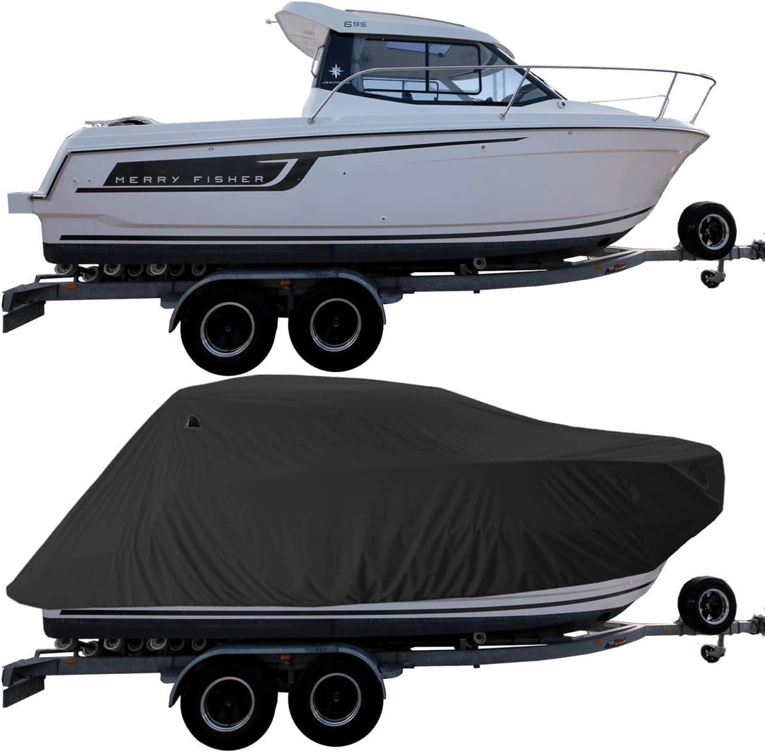 Oceansouth Abdeckung für Jeanneau Merry Fisher 695 (Schwarz), Schwarz