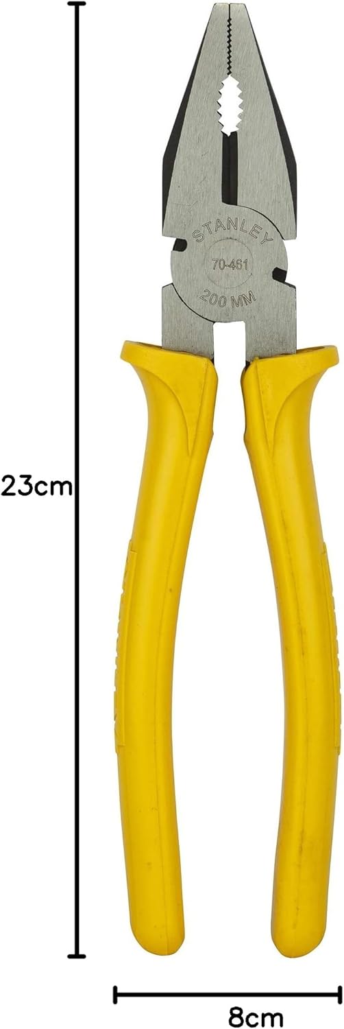 Stanley Kombizange mit 8 Zoll einfarbiger Hülse Gelb und Schwarz