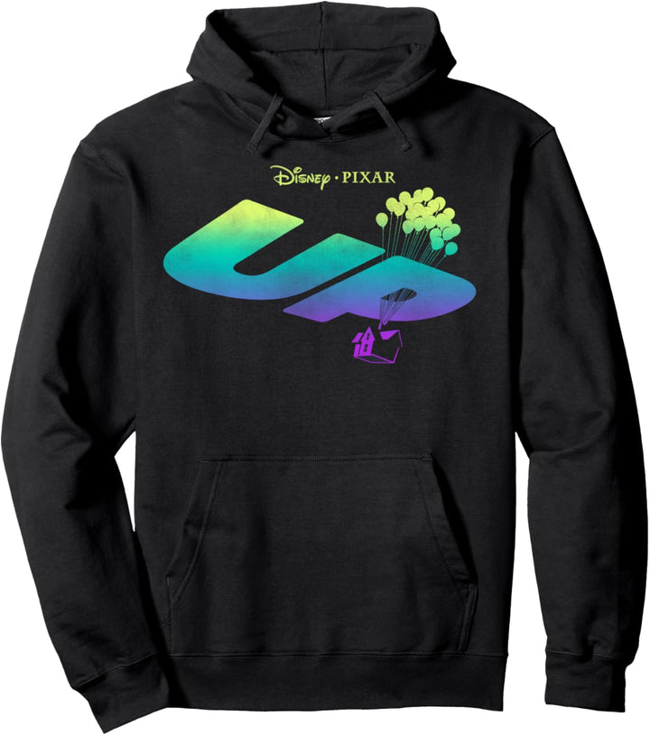 Disney Pixar Up Gradient Title Logo Pullover Hoodie