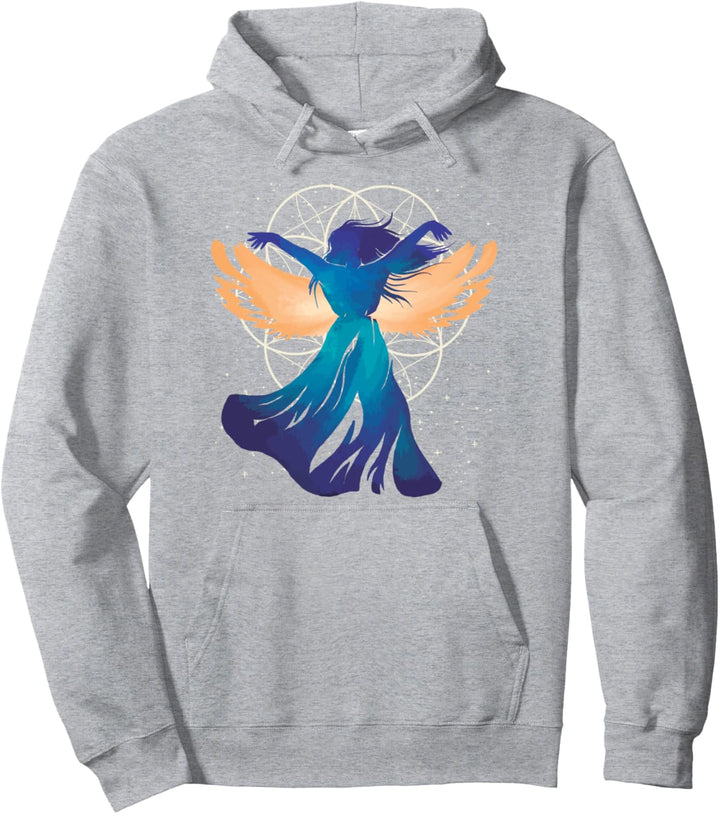 Engelsfrau Fantasie Engel Frau Mädchen Flügel Magie Esoterik Pullover Hoodie