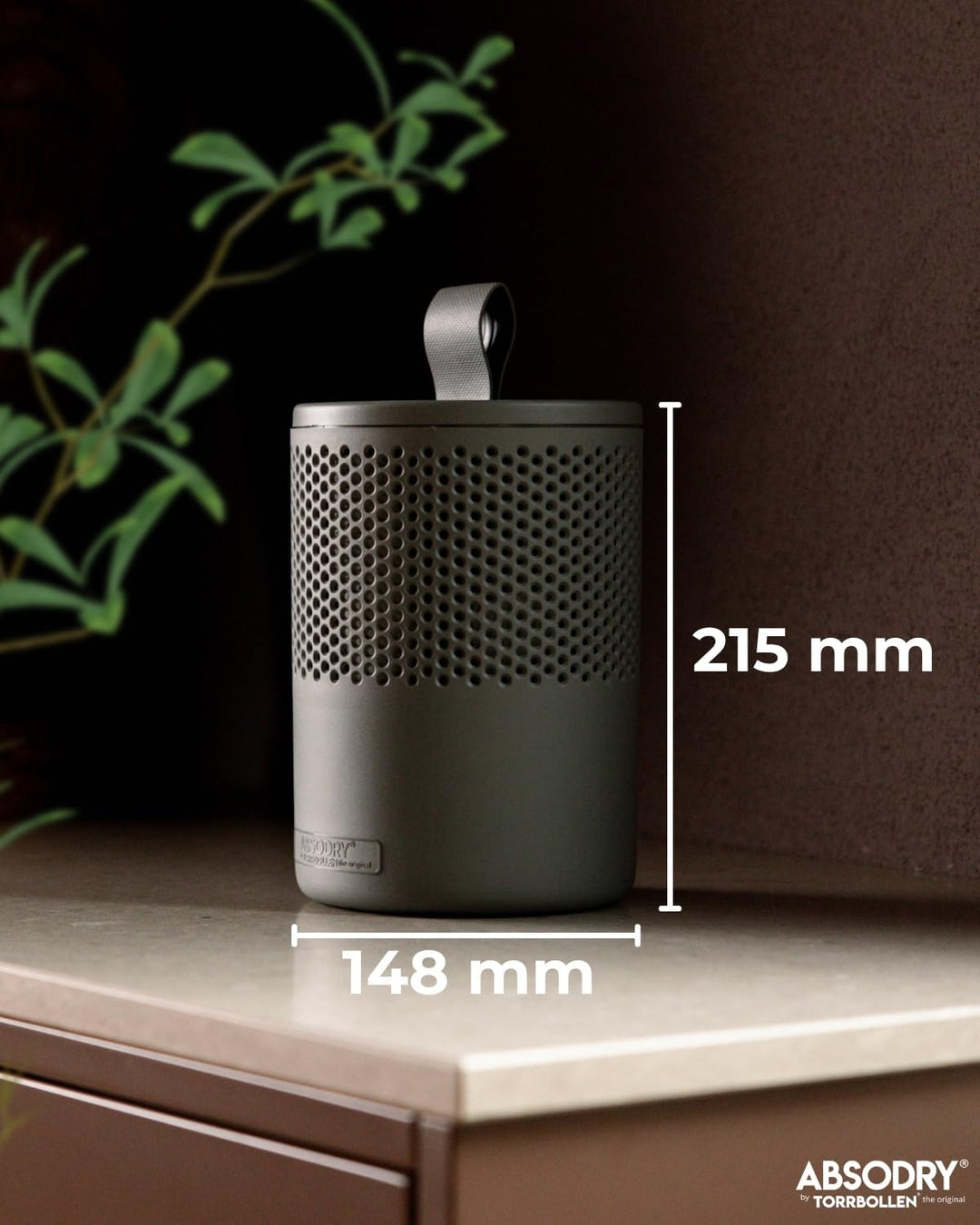 Absodry Duo Family Luftentfeuchter für 25m2 Entfeuchter 600 g Granulat-Beutel, 1000 ml leise ohne St