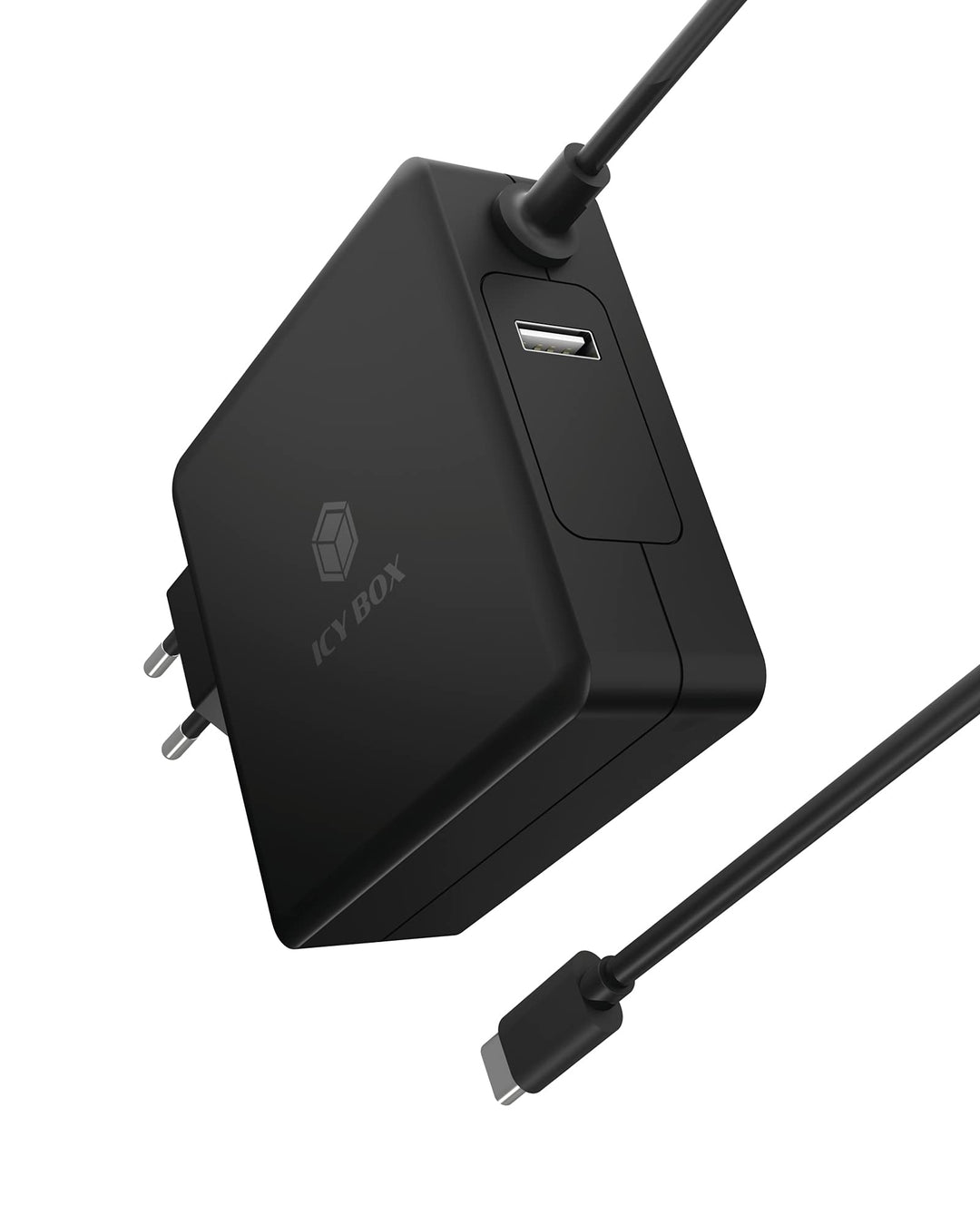 ICY BOX 90W USB-C Netzteil für Laptops, Tablets und Smartphones, Schutzfunktion, Power Delivery 3.0,