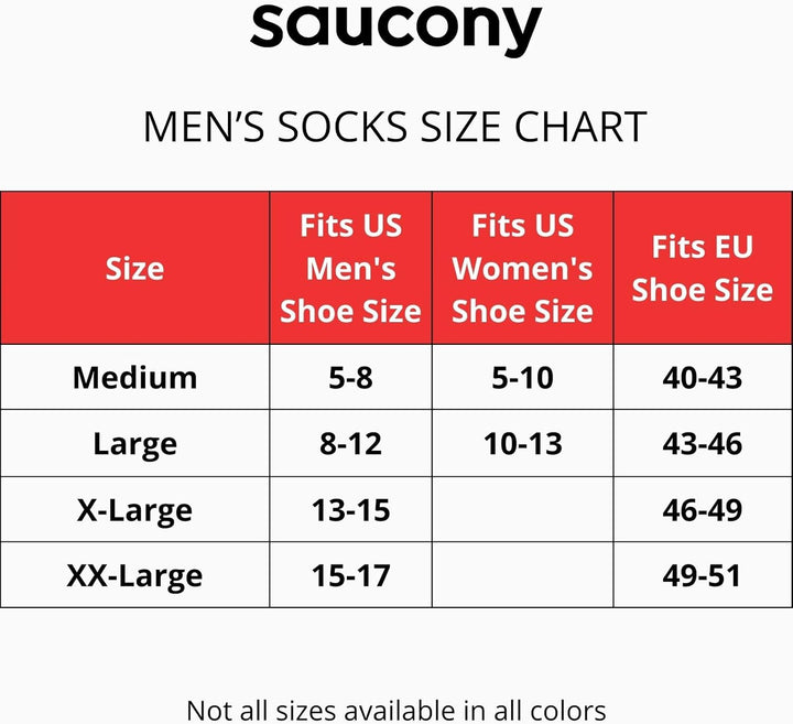 Saucony Herren Socken (6er Pack) M Weiss (6 Paar), M Weiß (6 Paar)