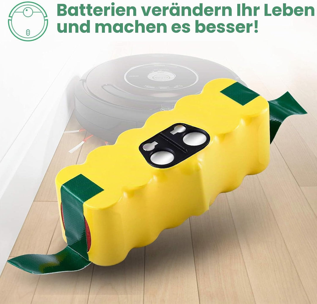 14.4V 4.5Ah Ersatzakku für irobot roomba Akku 4500mAh NI-MH R3 500 600 700 800 Serie Staubsaugerbatt