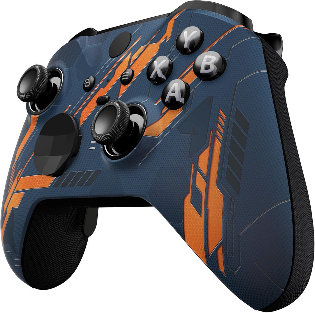 eXtremeRate Fluoreszierende Case für Xbox Elite Series 2 Controller, DIY-Ersatz Front Hülle&Joystick