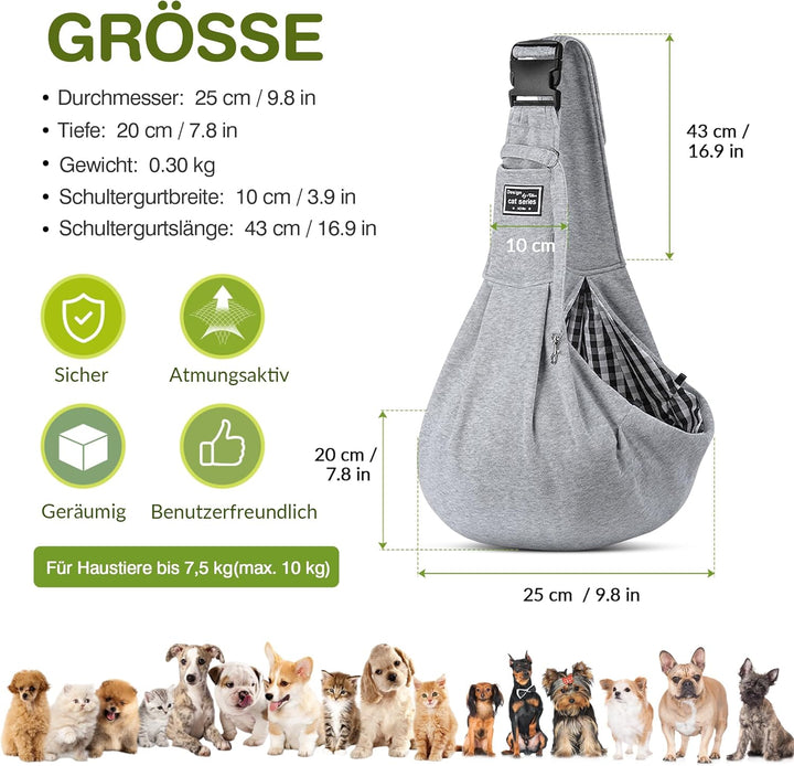 ALLSOPETS Tragbare Hundetragetasche Reisen Haustiertaschen Katzentragetasche Haustiere Welpen Kleine