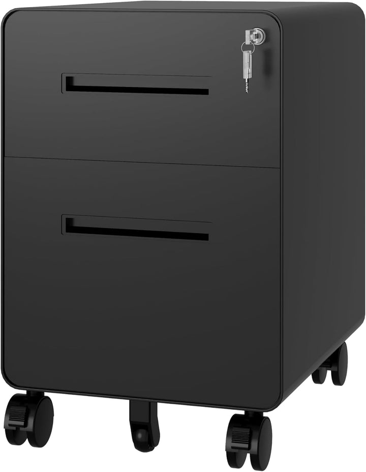 BISLEY Rollcontainer EasyRoll: mit 1 Schublade und 1 Hängeregistaturschublade/Bürocontainer schwarz/