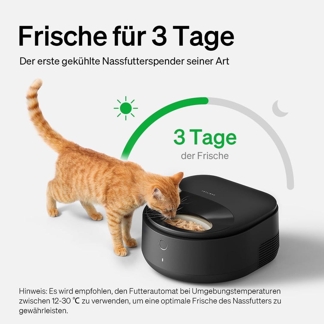 PETLIBRO Futterautomat Katze Nassfutter, 2,4 GHz Wi-Fi Smart App-Steuerung, Neufassung Nassfutteraut