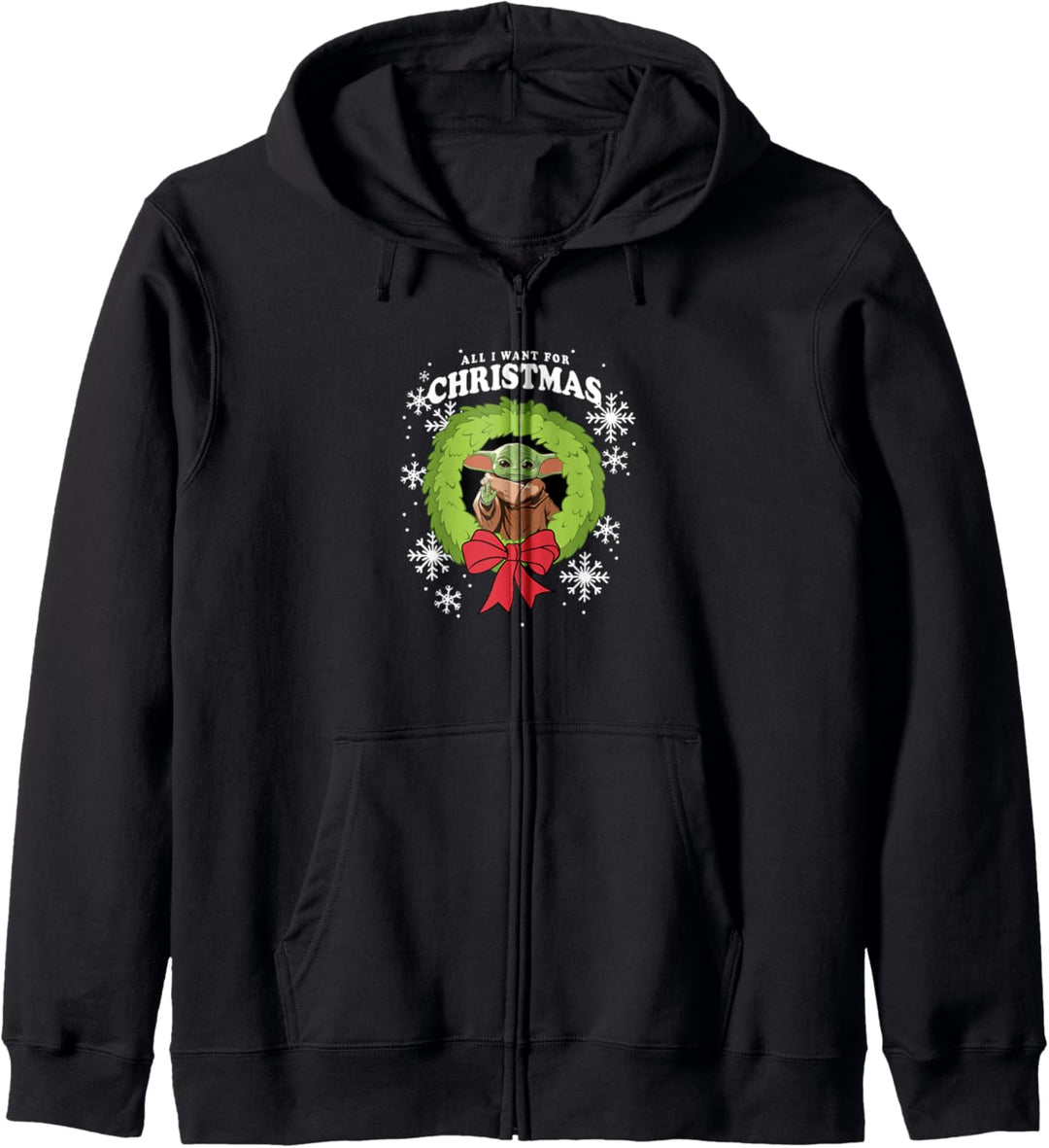 Star Wars: The Mandalorian All I Want For Christmas Kapuzenjacke