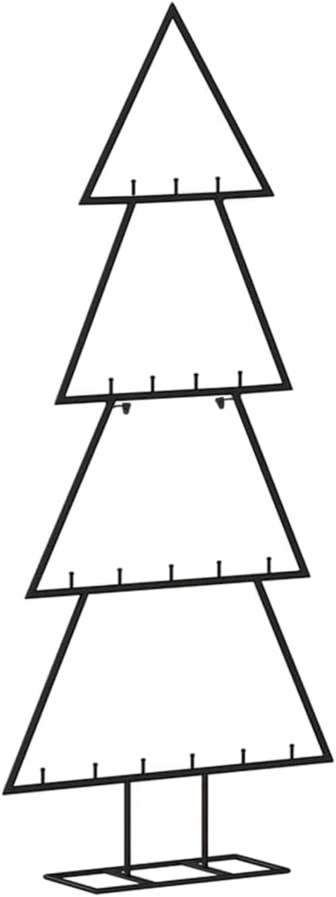 vidaXL Metall Weihnachtsbaum für Dekorationen, Christbaum mit Ständer, Platzsparend DIY Dekoration,