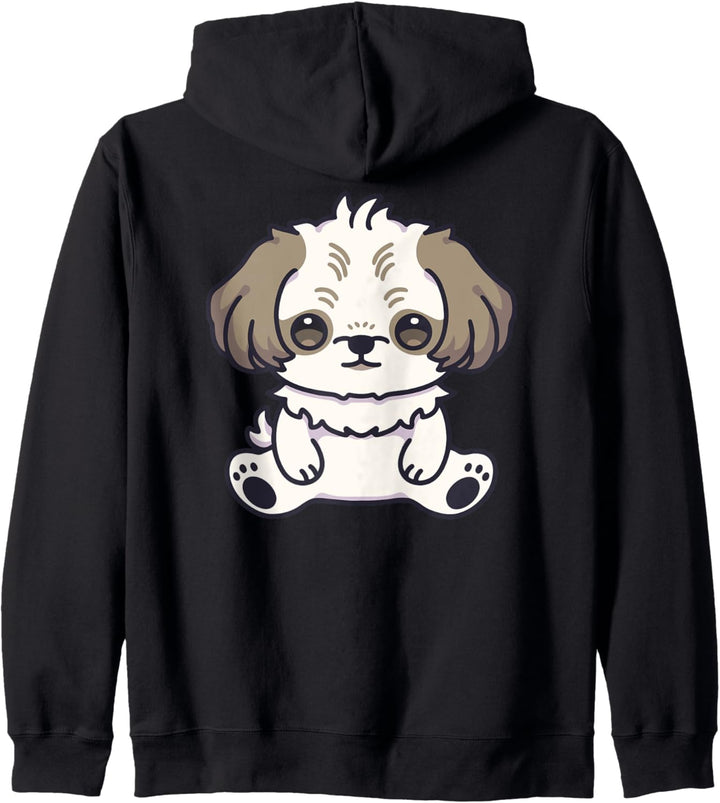 Shih Tzu Dog Kawaii Anime Welpe Hund Hundefreunde Familie Kapuzenjacke