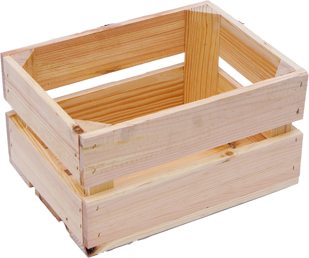 Kistenkolli Altes Land kleine geflammte Kiste Frieda Masse ca 30x22x16cm Weinkiste Aufbewahrungskist