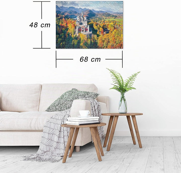 Ulmer Puzzleschmiede - Puzzle „Königsträume“ – Klassisches 1000 Teile Puzzle – Puzzlemotiv vom Märch