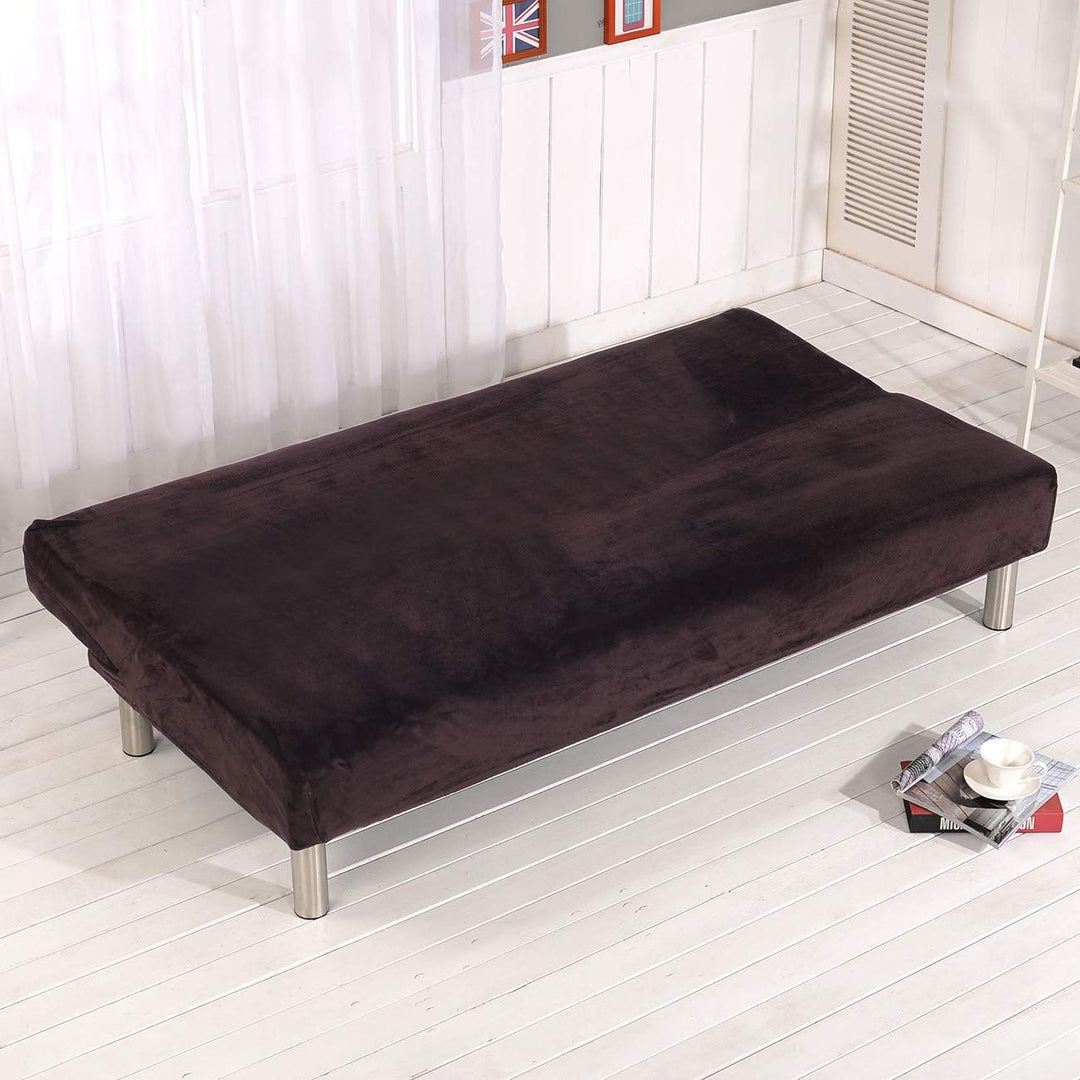Sofa-Schonbezug aus Samt und Plüsch, 3-Sitzer, für den Winter, dicker Stretchstoff, Sofabettbezug, e