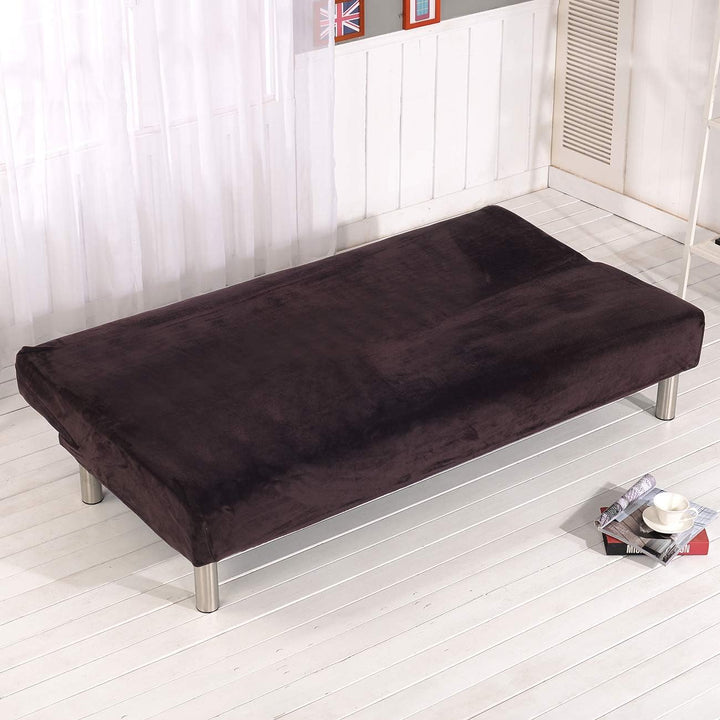 Sofa-Schonbezug aus Samt und Plüsch, 3-Sitzer, für den Winter, dicker Stretchstoff, Sofabettbezug, e