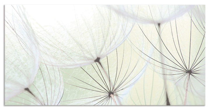 ARTland Spritzschutz Küche aus Alu für Herd Spüle 110x55 cm (BxH) Küchenrückwand mit Motiv Blume Pus