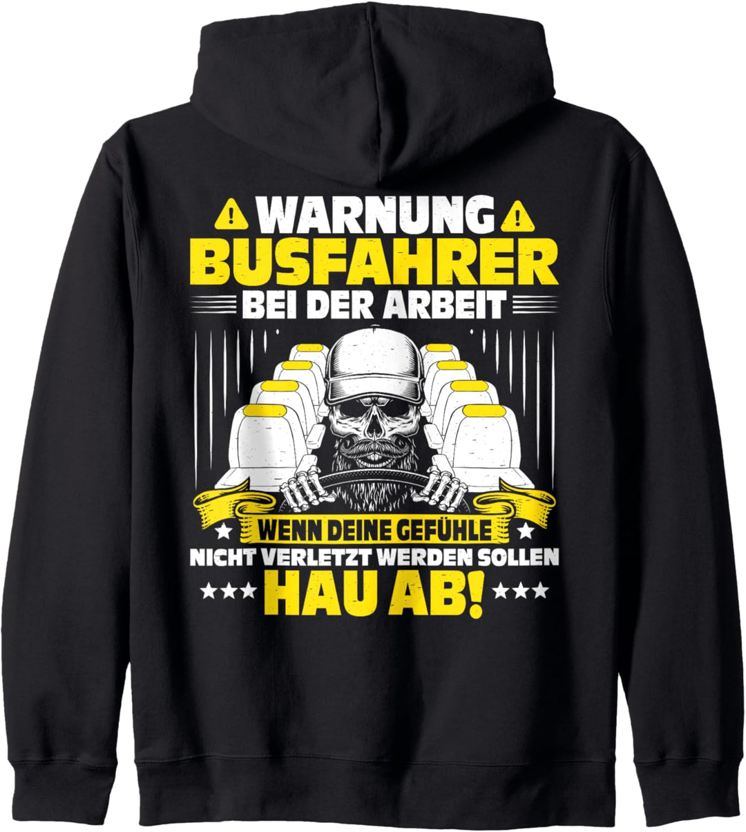 Bei Der Arbeit Busfahrer Kapuzenjacke