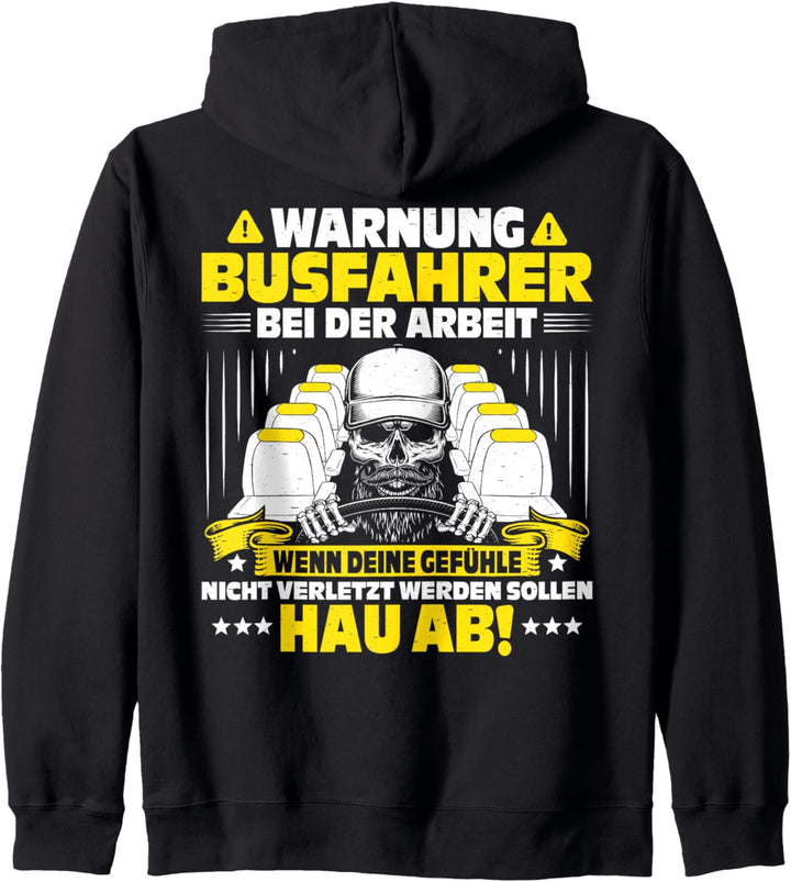 Bei Der Arbeit Busfahrer Kapuzenjacke