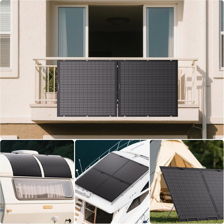 960W Flexibel Solarpanel, 4 x 240W Flexibles Solarmodule, IP67, 23,5% Umwandlung Photovoltaik Panel