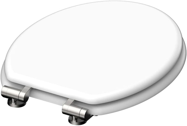 SCHÜTTE WC-Sitz Holzkern, Toilettensitz mit Absenkautomatik, passend für alle handelsüblichen WC-Bec