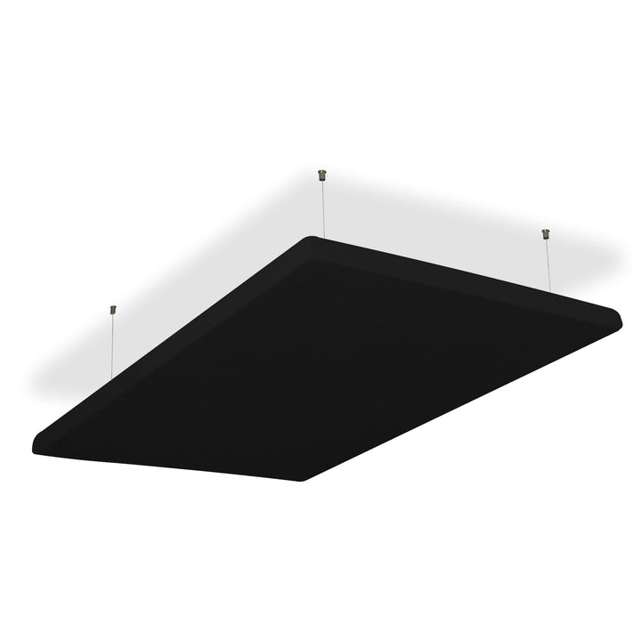 SILENT4® Schallabsorber Decke 114x72x5cm Akustikbild Akustikpaneele aus Akustikvlies, Seilmontage, m